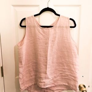 British Boutique Linen Tank